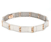 Jewelove™ Bangles & Bracelets Men of Platinum | Bracelet with Rose Gold for Men JL PTB 788