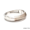 Jewelove™ Bangles & Bracelets Men of Platinum | Designer Platinum Heavy Kada with Rose Gold for Men JL PTB 1193-A