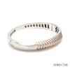 Jewelove™ Bangles & Bracelets Men of Platinum | Designer Platinum Kada with Rose Gold for Men JL PTB 1193