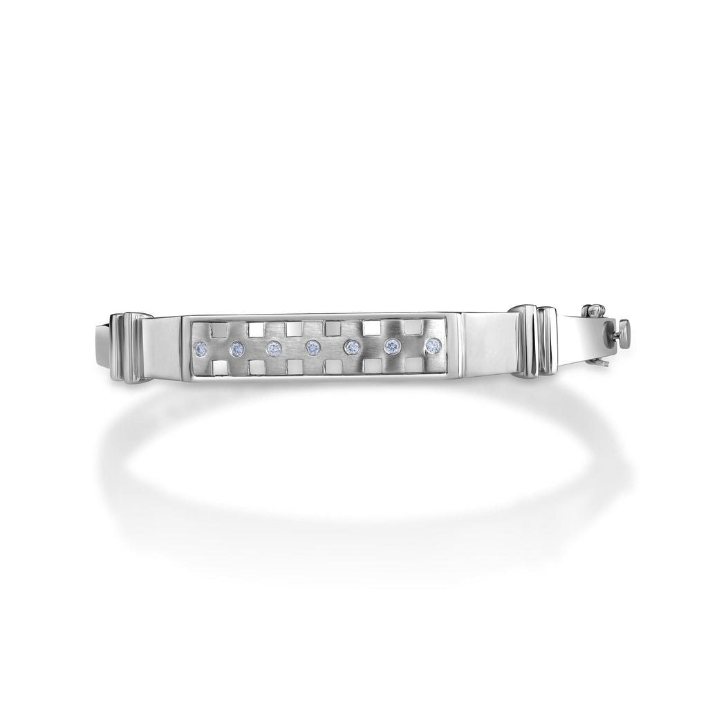 Jewelove™ Bangles & Bracelets SI IJ Men of Platinum | Diamonds Bracelet for Men JL PTB 809