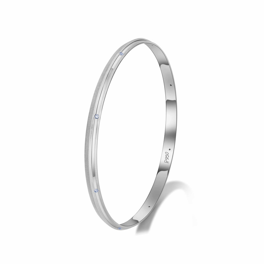 Jewelove™ Bangles & Bracelets SI IJ Men of Platinum | Diamonds Bracelet for Men JL PTB 810