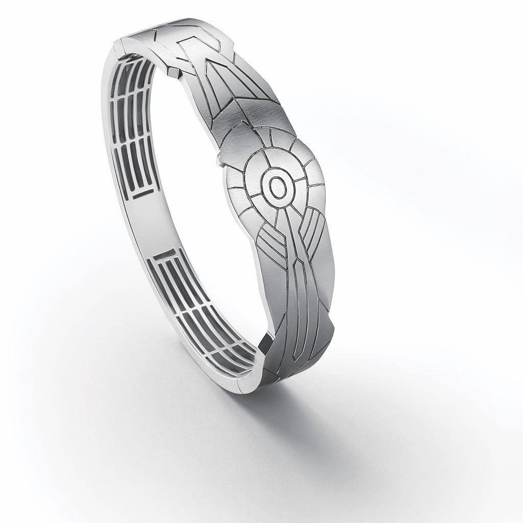 Men of Platinum Kada Bracelet with Engraving JL PTB 654