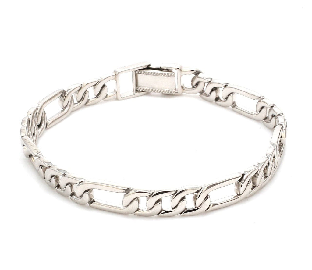 Jewelove™ Bangles & Bracelets Men of Platinum | Heavy Figaro Platinum Bracelet JL PTB 1045