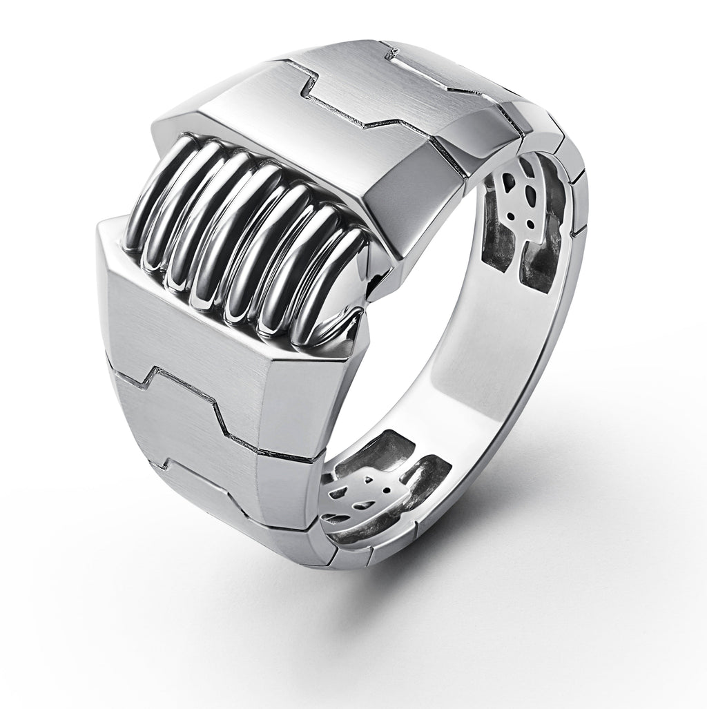 Jewelove™ Rings Men's Band only Men of Platinum | Heavy Platinum Ring for Leaders JL PT 685