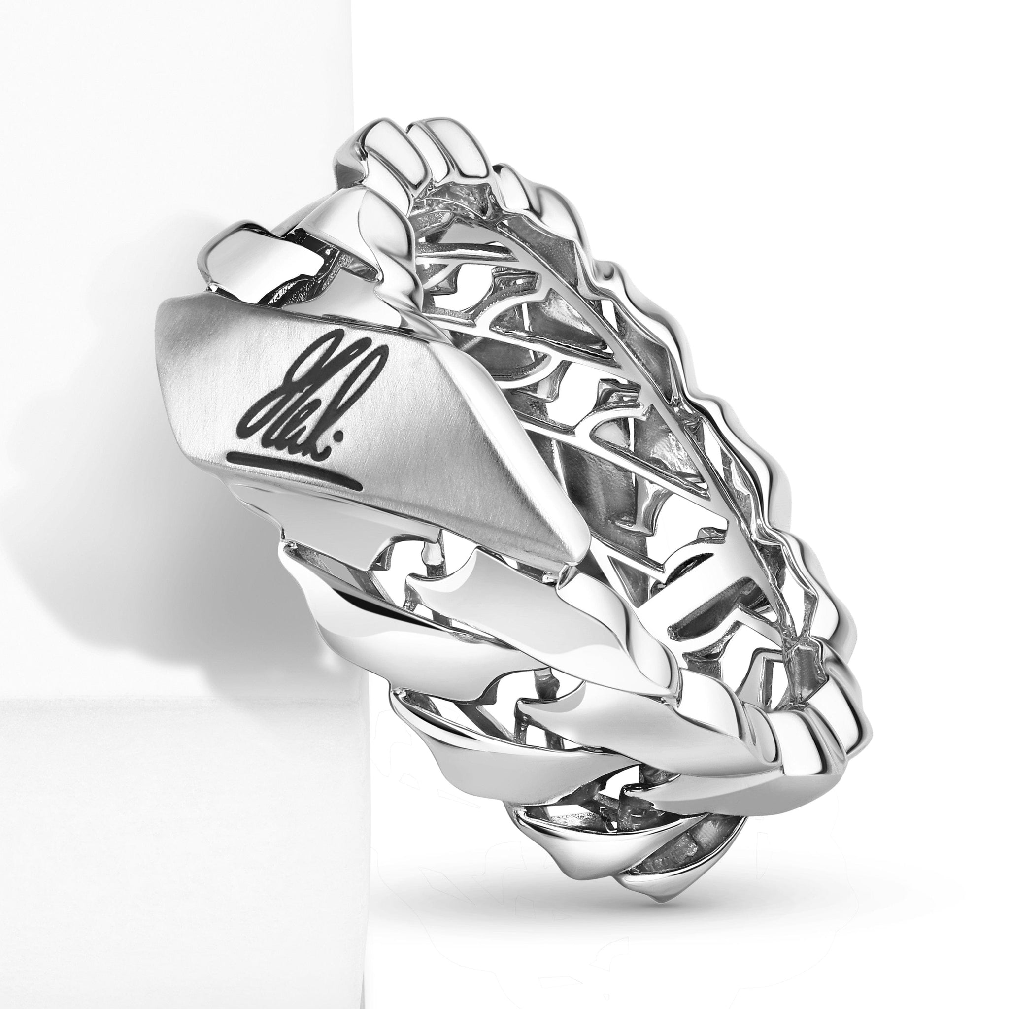 Heavy Ring MS Dhoni Signature Platinum Bracelet Collection for Men – Jewelove™