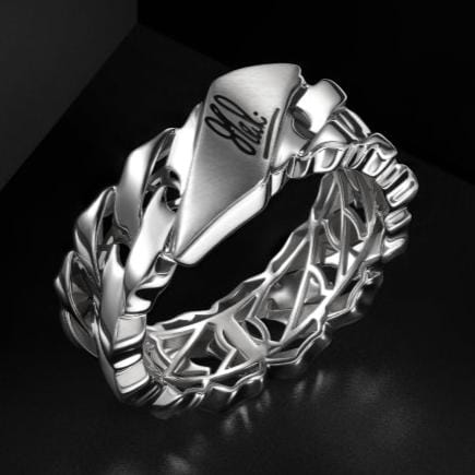 Male Heavy Rings Men of Platinum | Heavy Ring for Men JL PT MSD 101 – Jewelove™