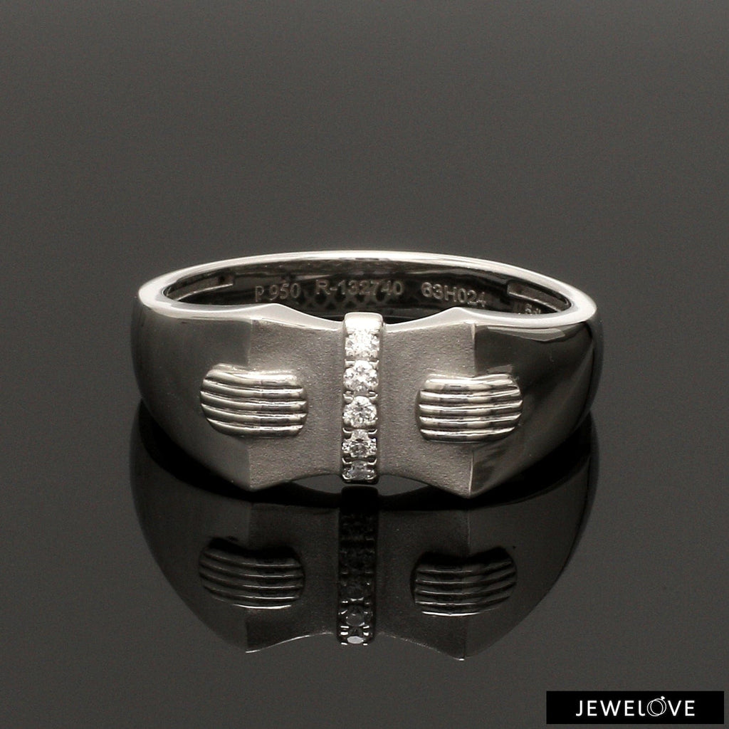 Jewelove™ Rings Men of Platinum | Platinum Diamond Ring for Men JL PT 1355