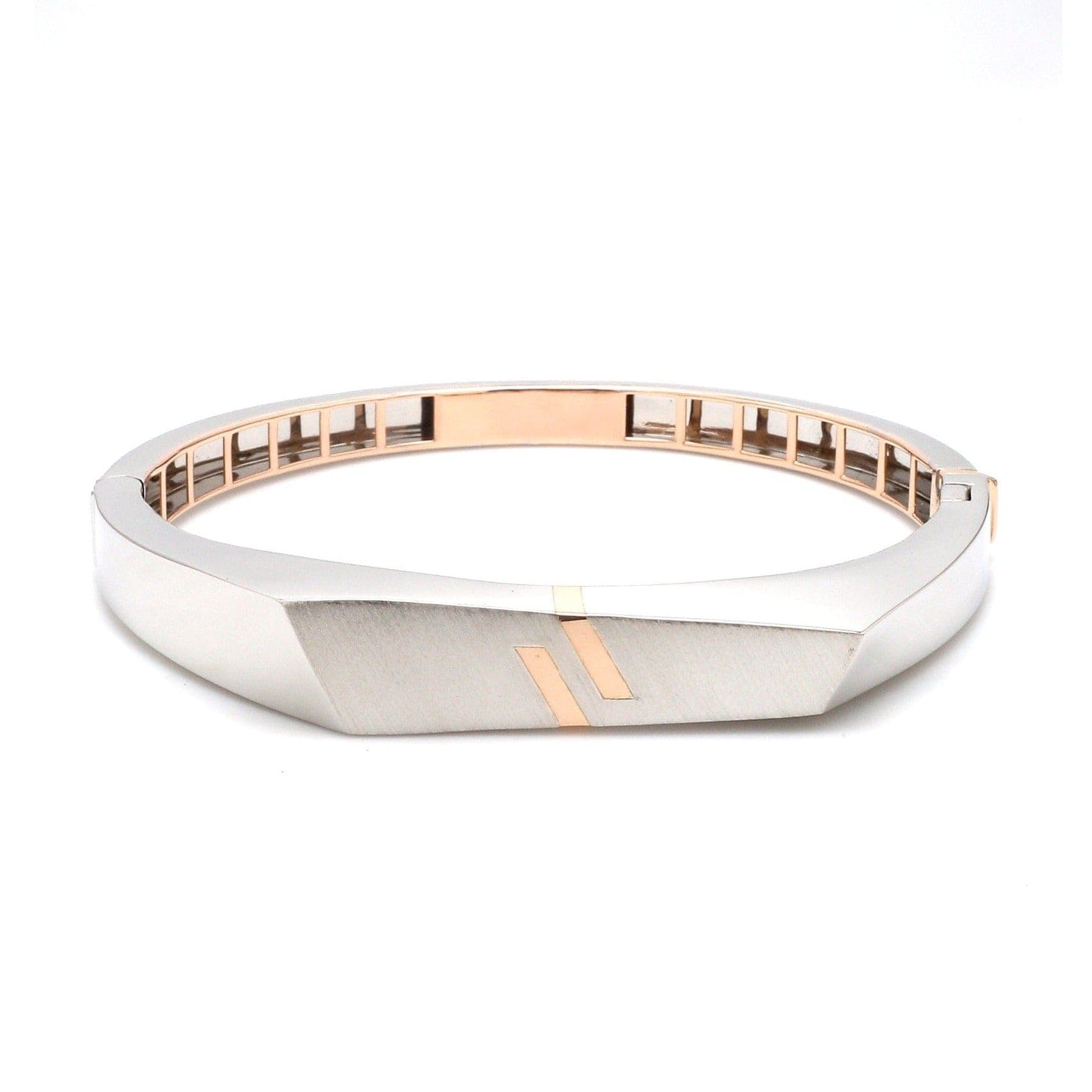 Men of Platinum Platinum Rose Gold Bracelet for Men JL PTB