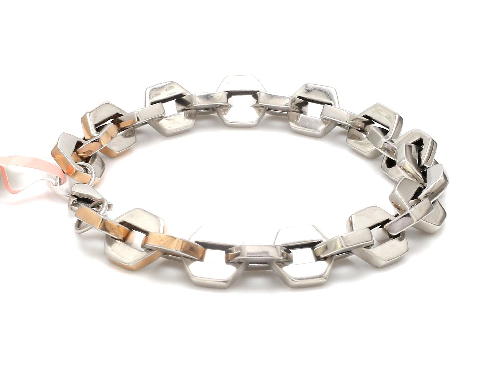 Jewelove™ Bangles & Bracelets Men of Platinum | Platinum & Rose Gold Bracelet for Men JL PTB 1308
