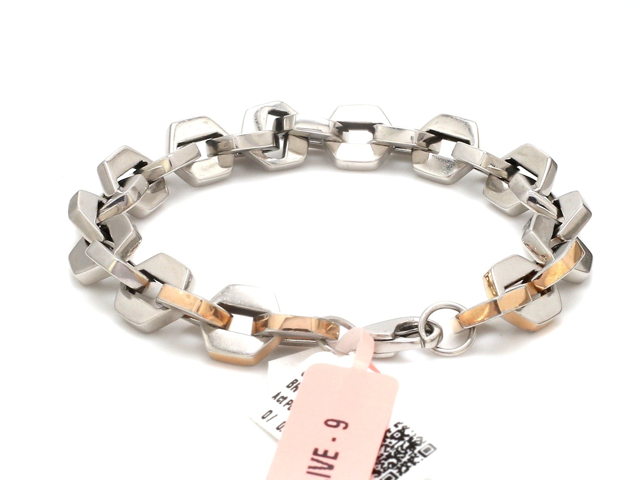 Jewelove™ Bangles & Bracelets Men of Platinum | Platinum & Rose Gold Bracelet for Men JL PTB 1308