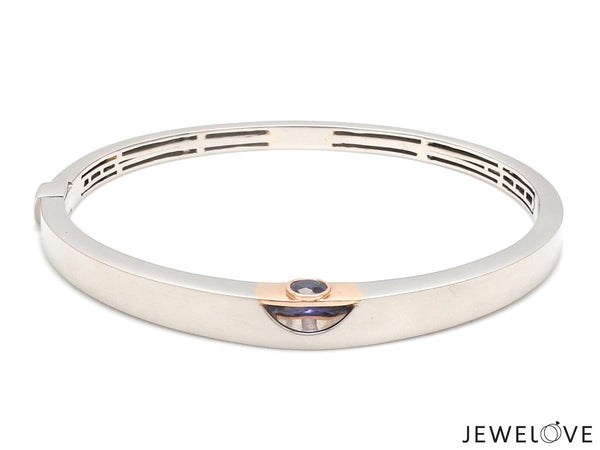 Jewelove™ Bangles & Bracelets Men of Platinum | Platinum Rose Gold Bracelet for Men JL PTB 801