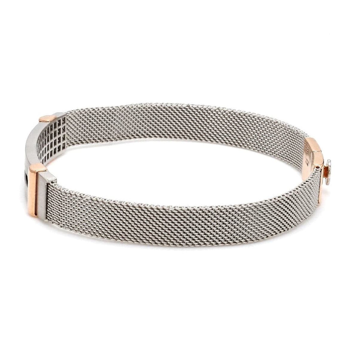 Jewelove™ Bangles & Bracelets Men of Platinum| Platinum & Rose Gold Bracelet for Men JL PTB 813