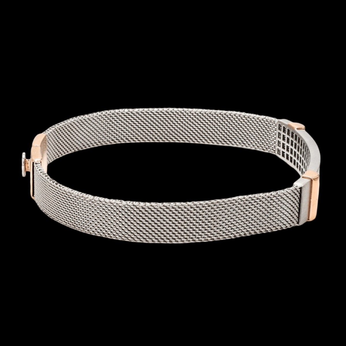 Jewelove™ Bangles & Bracelets Men of Platinum| Platinum & Rose Gold Bracelet for Men JL PTB 813
