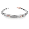 Jewelove™ Bangles & Bracelets Men of Platinum| Platinum & Rose Gold Bracelet for Men JL PTB 816