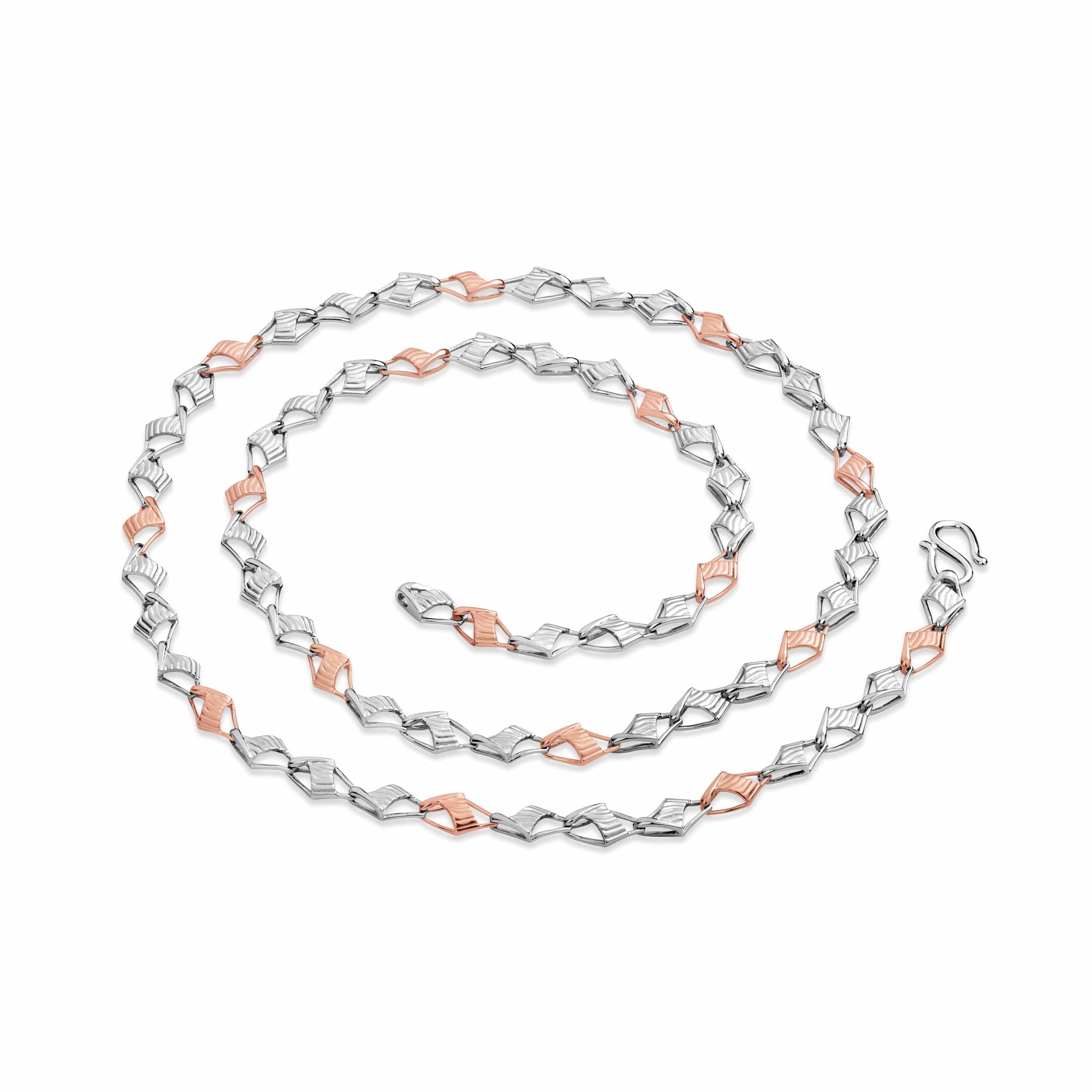 Jewelove™ Chains Men of Platinum | Pt + Rose Gold Chain for Men JL PT CH 1011