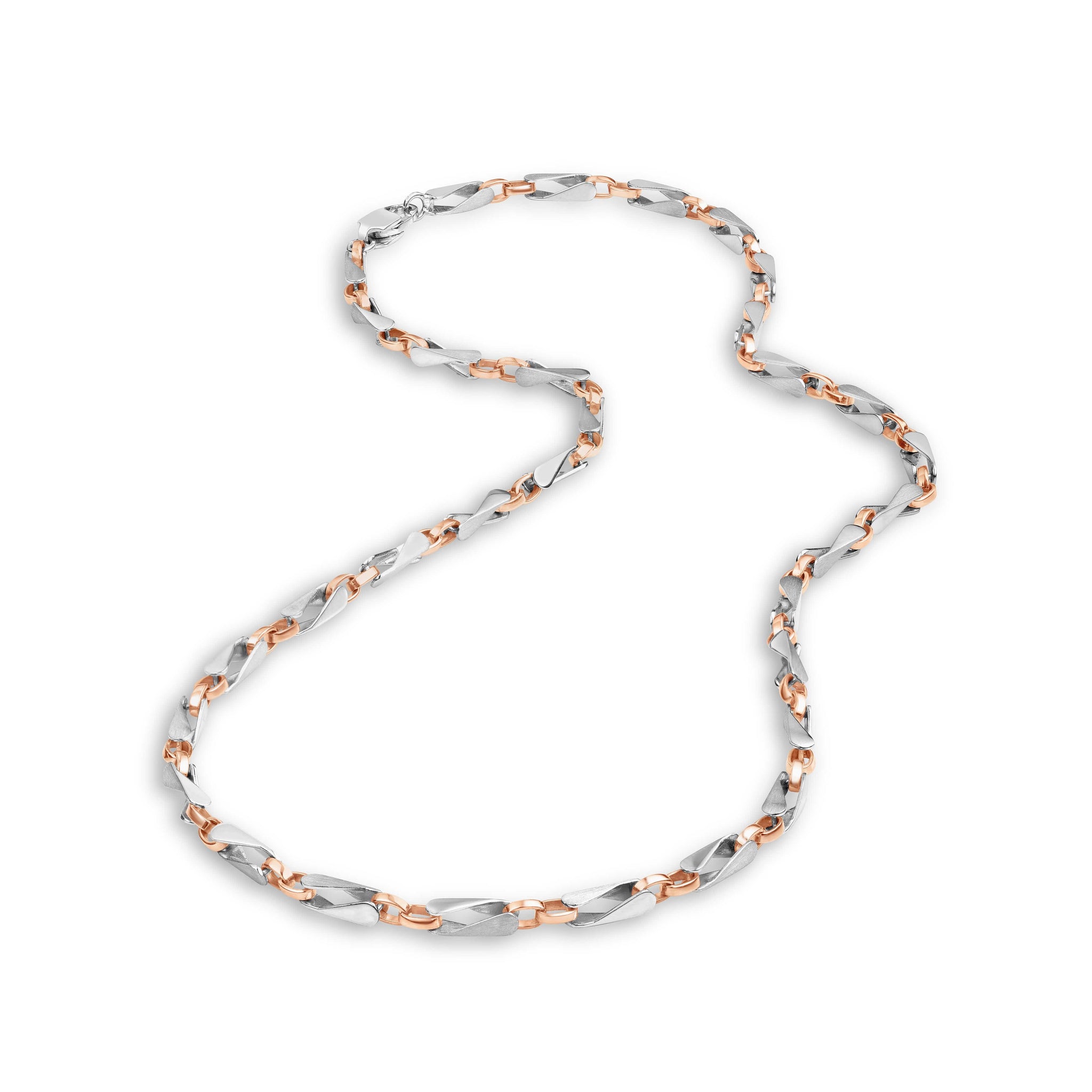 Men of Platinum Pt Rose Gold Chain for Men JL PT CH 1014