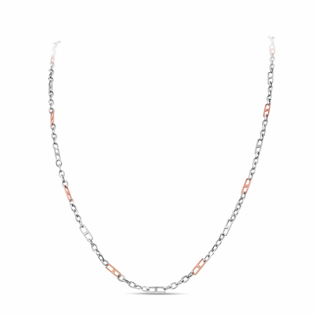 Jewelove™ Chains Men of Platinum | Pt + Rose Gold Chain for Men JL PT CH 1017