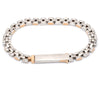 Jewelove™ Bangles & Bracelets Men of Platinum | Rose Gold Fusion Bracelet for Men JL PTB 650