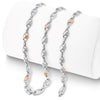 Jewelove™ Chains Men of Platinum | Rose Gold Fusion Chain for Men JL PT CH 1244