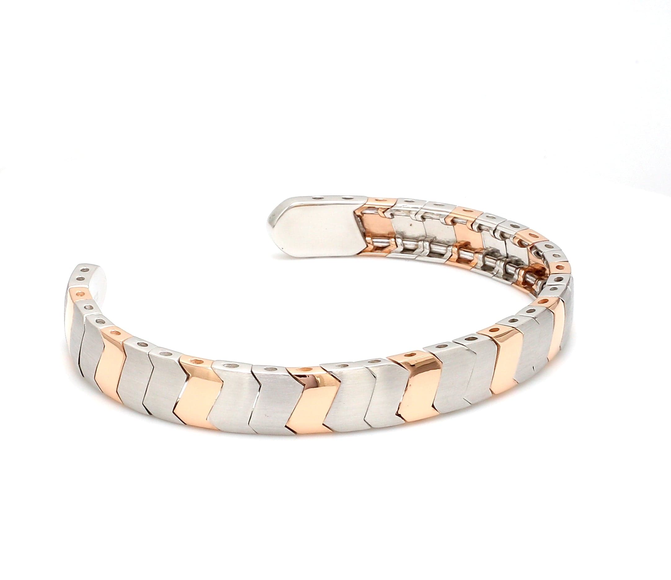 Ready to Ship - Men of Platinum | Rose Gold Fusion Cuff Bracelet for M