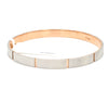 Jewelove™ Bangles & Bracelets Men of Platinum | Rose Gold Fusion Textured Kada for Men JL PTB 733