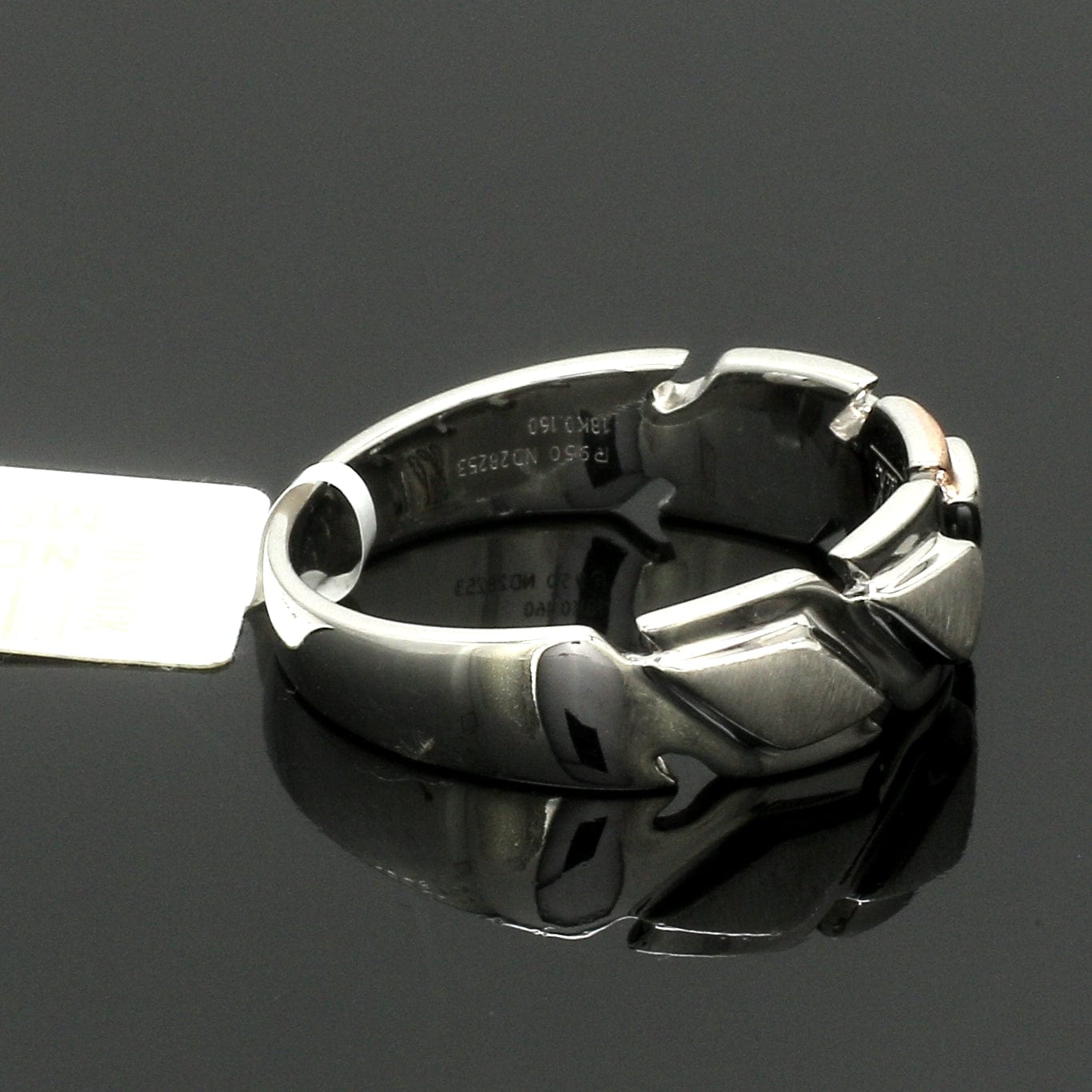 Jewelove™ Rings Men's band only Men of Platinum | Rose Gold Heavy Ring for Men JL PT MSD 110