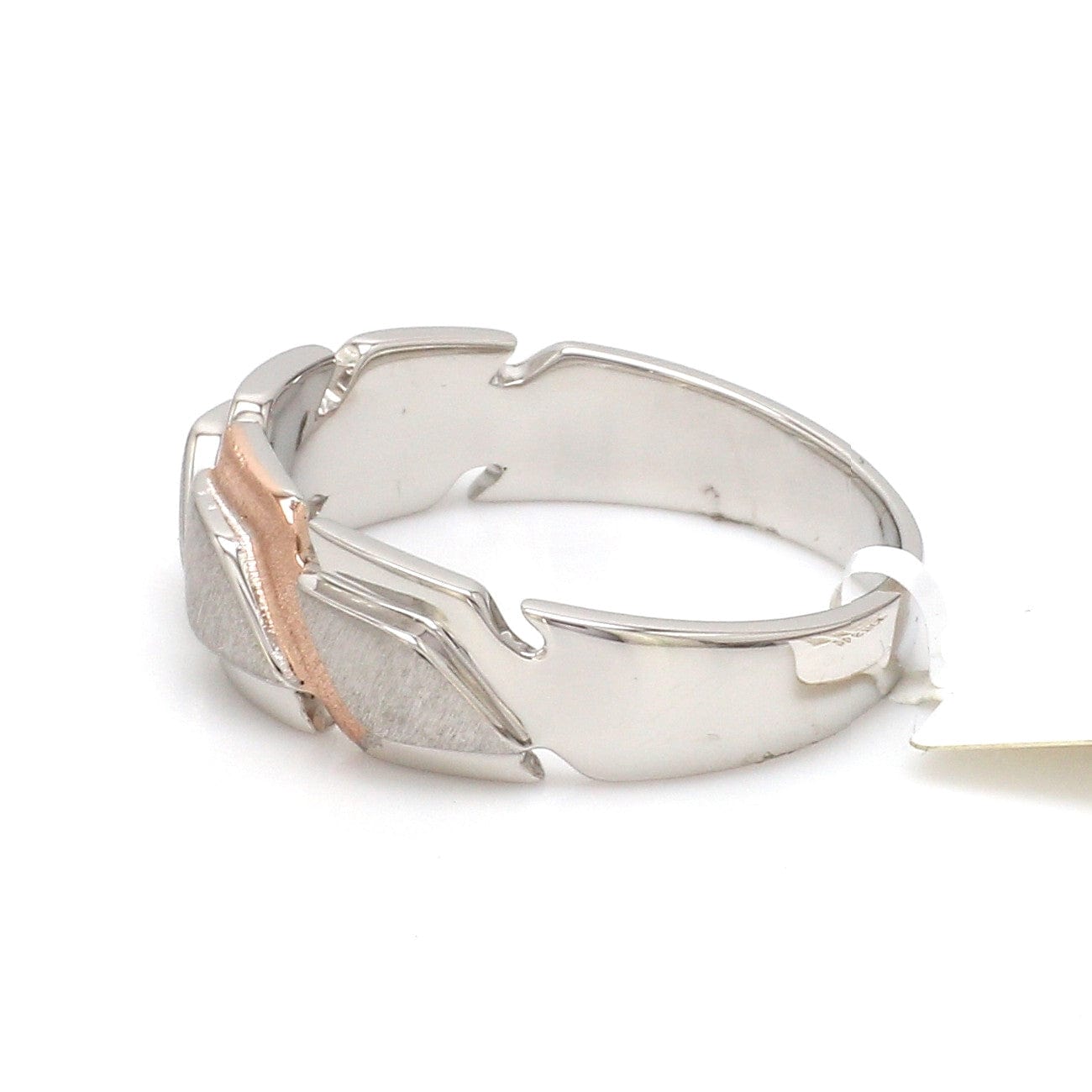 Jewelove™ Rings Men's band only Men of Platinum | Rose Gold Heavy Ring for Men JL PT MSD 110