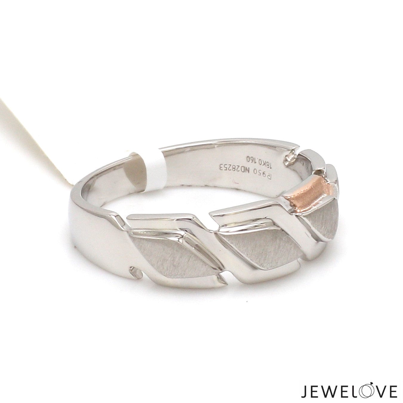 Jewelove™ Rings Men's band only Men of Platinum | Rose Gold Heavy Ring for Men JL PT MSD 110