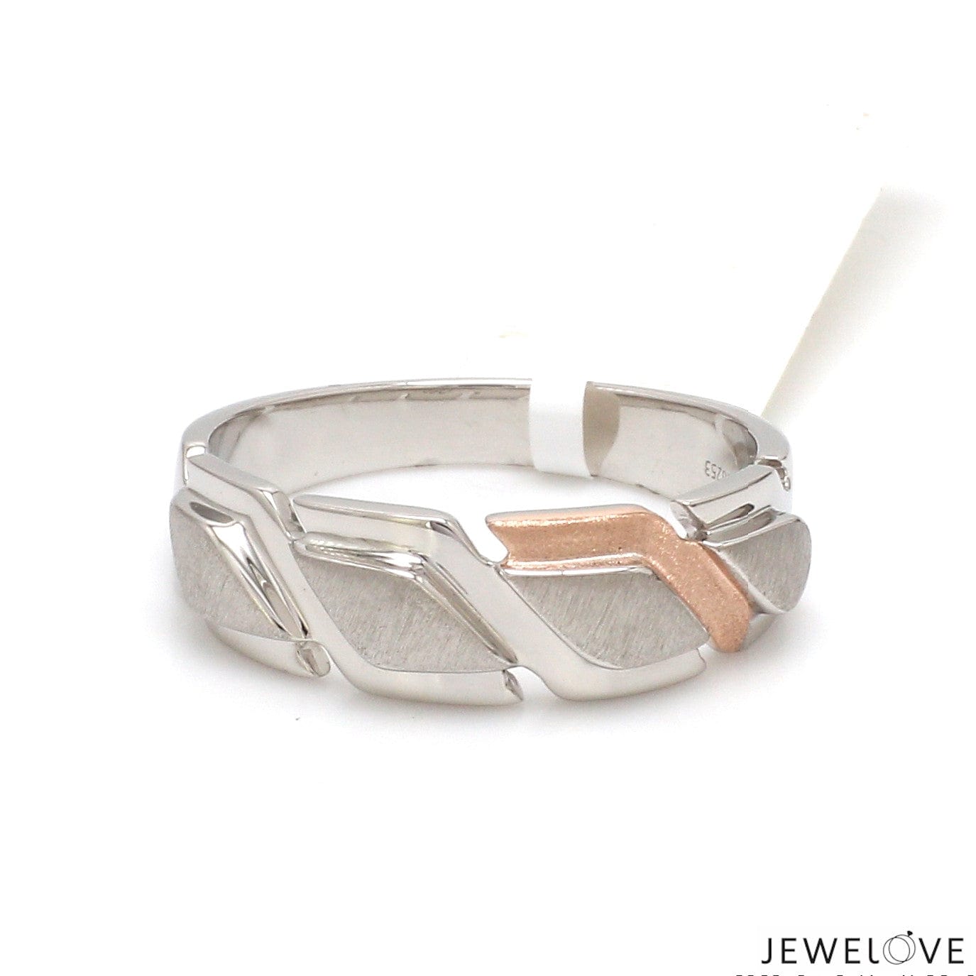 Jewelove™ Rings Men's band only Men of Platinum | Rose Gold Heavy Ring for Men JL PT MSD 110