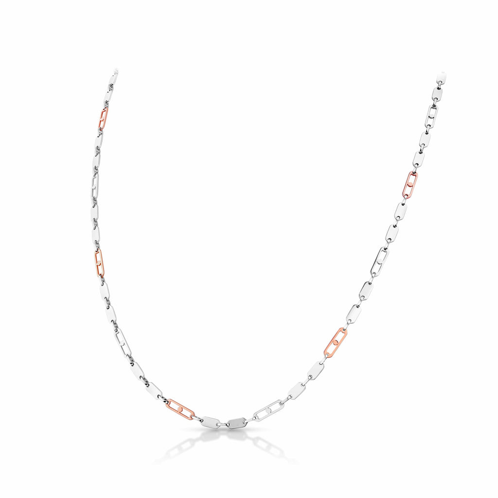 Jewelove™ Chains Men of Platinum | Rose Gold Links Chain for Men JL PT CH 1248