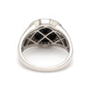 Jewelove™ Rings Men of Platinum | Round Black Enamel with Diamond Ring for Men JL PT 1361