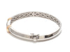 Jewelove™ Bangles & Bracelets Men of Platinum | Sculpted Openable Kada with a touch of Rose Gold JL PTB 732