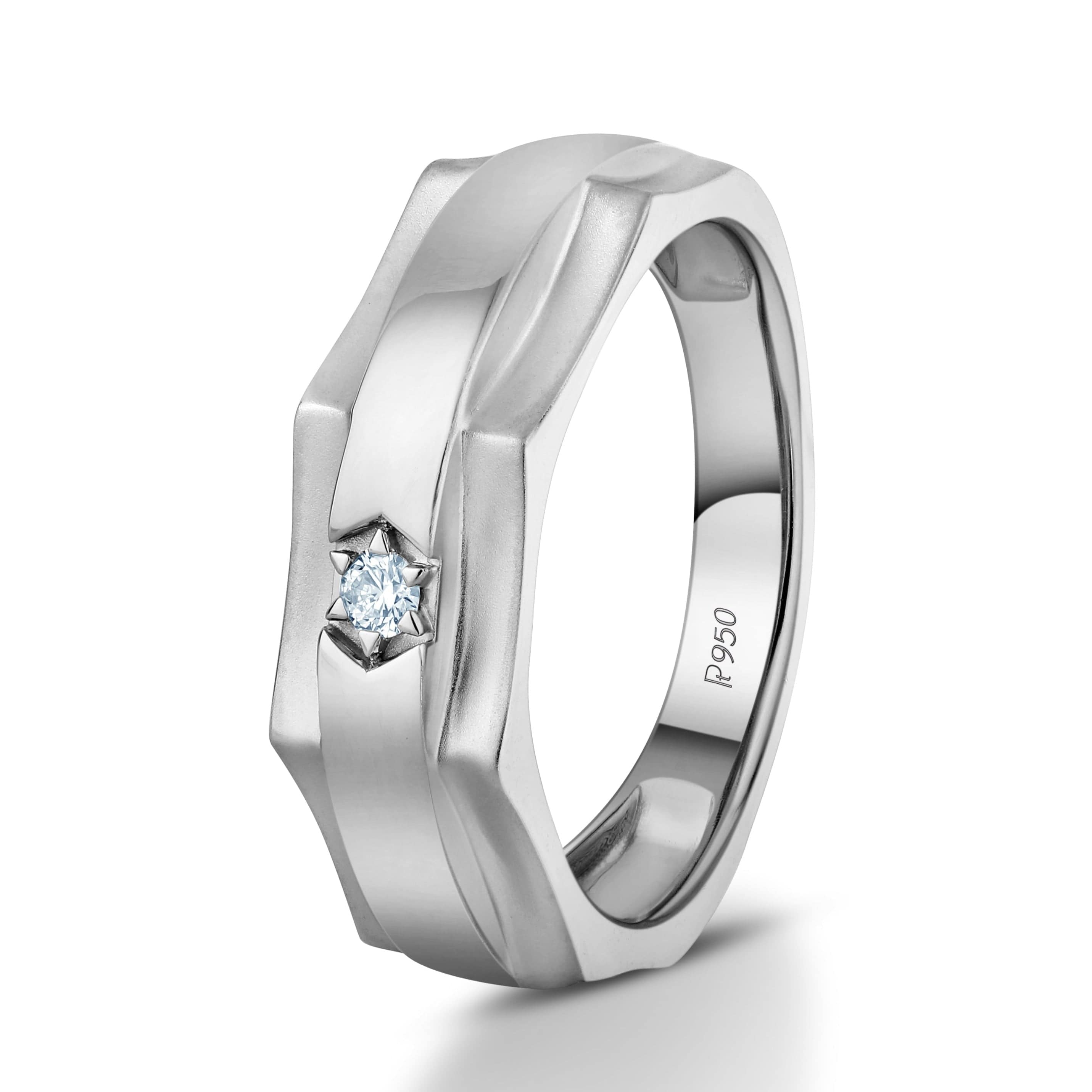 Buy Radiant Platinum Ring for Men Online | ORRA