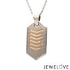 Jewelove™ Pendants Men of Platinum | Striking Dual Tone Platinum & Rose Gold Pendant for Men JL PT P 190