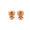 Jewelove™ Earrings Natural Fancy Color Pink Diamond Cushion Shape Double Halo 18K Gold Earrings JL AU E 338R