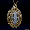 Jewelove™ Necklaces & Pendants Navkar Jain 18K Yellow Gold Diamond Pendant JL AU P 11