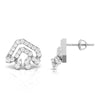 Jewelove™ Earrings New Fashionable Platinum Diamond Earrings for Women  JL PT E OLS 1