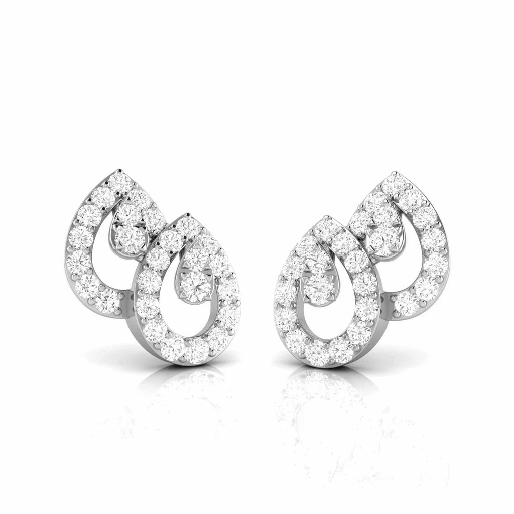 Jewelove™ Earrings SI IJ New Fashionable Platinum Diamond Earrings for Women JL PT E OLS 12