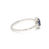 Jewelove™ Rings Oval Shape Blue Sapphire Platinum Diamond Engagement Ring JL PT LR 7027