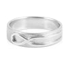 Jewelove™ Rings Plain Infinity Knot Platinum Love Bands SJ PTO 115
