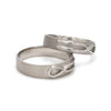 Side View of Plain Infinity Knot Platinum Love Bands SJ PTO 115