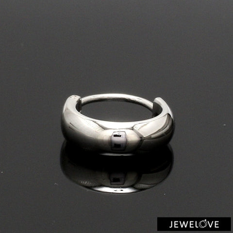 Plain Platinum Bali Earring for Men JL PT E 333