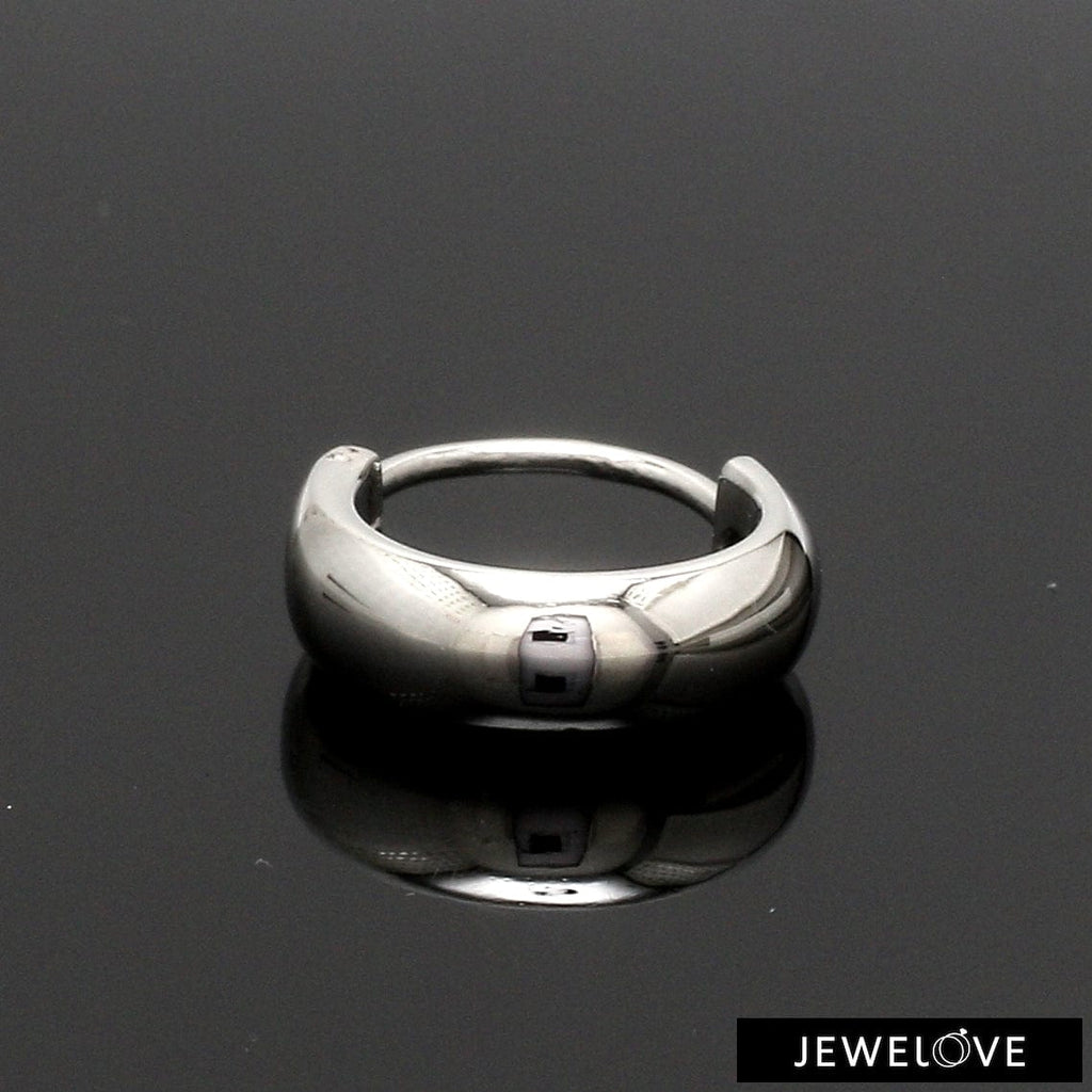 Jewelove™ Earrings Plain Platinum Bali for Men JL PT E 333
