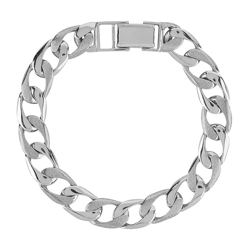 Platinum Men's Bracelets In India - Plain Platinum Bracelet For Men JL PTB 613