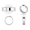 Jewelove™ Rings Plain Platinum Couple Ring JL PT MB 128
