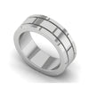 Jewelove™ Rings Men's Band only Plain Platinum Couple Ring JL PT MB 138