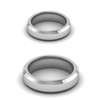 Jewelove™ Rings Both Plain Platinum Couple Ring JL PT MB 147