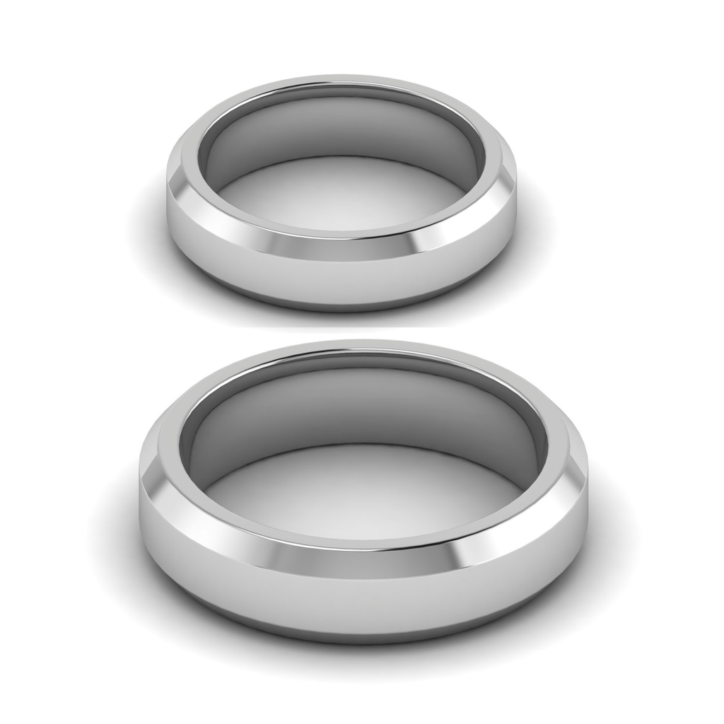 Plain Platinum Couple Ring JL PT MB 147 – Jewelove™