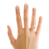 Jewelove™ Rings Women's Band Only Plain Platinum Leaf Ring for Women JL PT 334