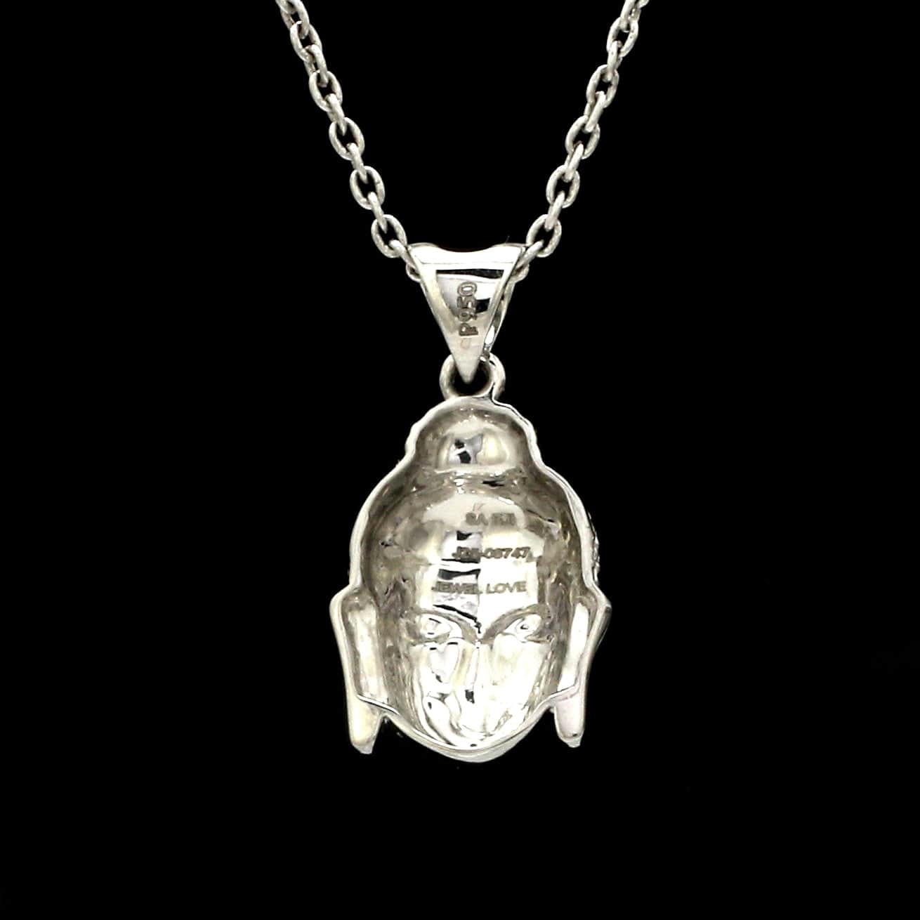 Jewelove™ Pendants Plain Platinum Mahatma Buddha Pendant JL PT BUDDHA